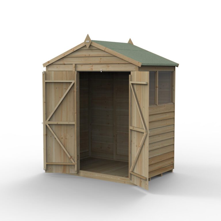 5013053201176 1 4LIFE Apex Shed 6x4 Double Door 2Windows Installation 1200.jpg